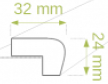 Modèle 32 à 24mm